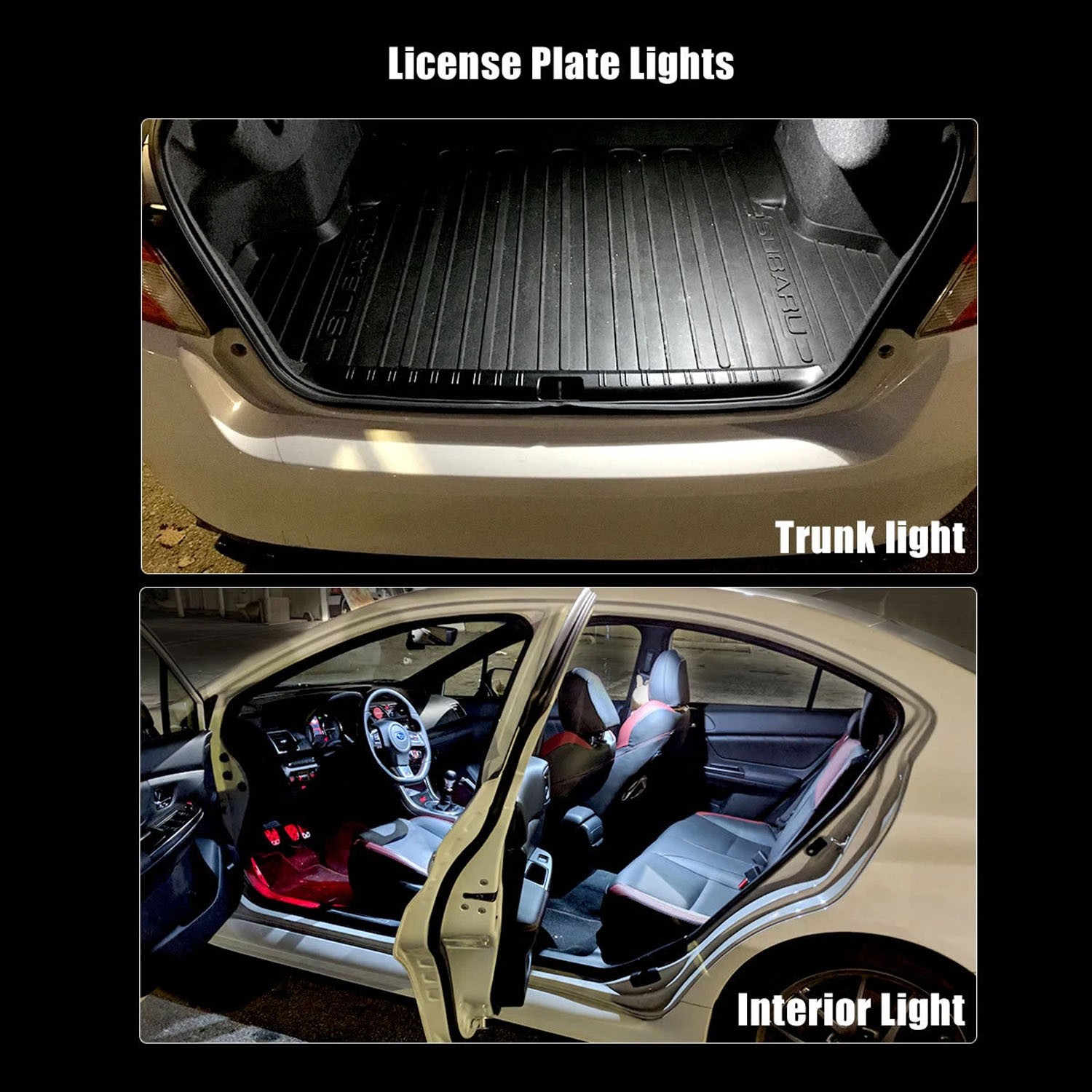 2PCS W5W T10 194 168 LED License Plate Bulbs – Color Options: White, Red, Blue