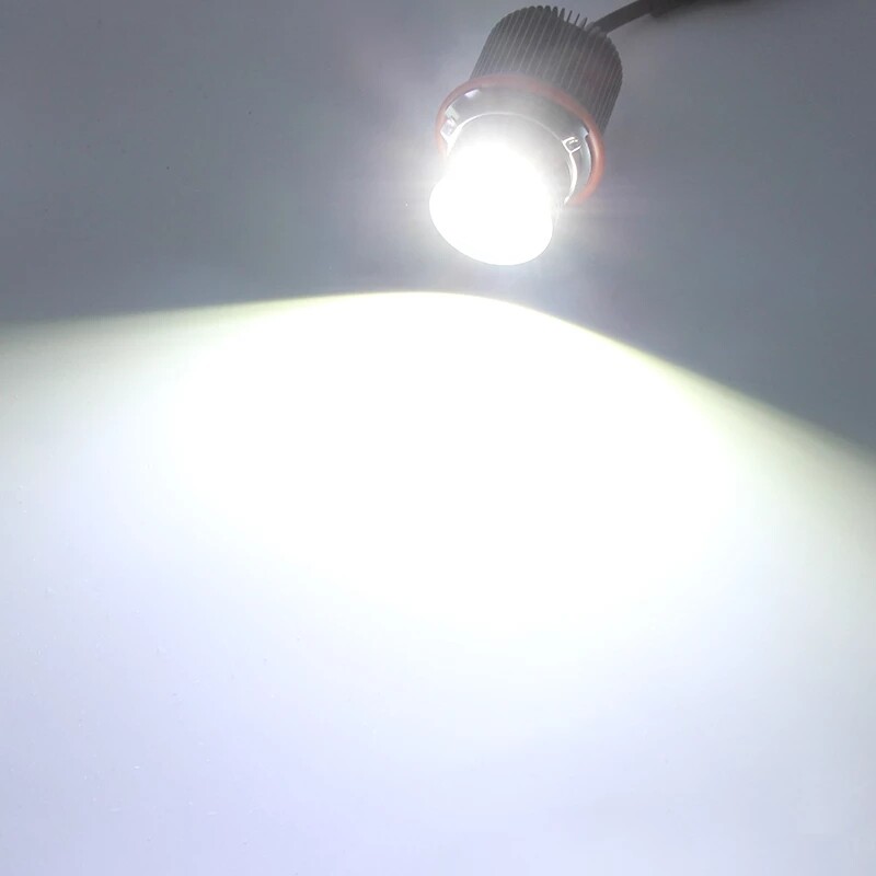 For BMW E39 E60 E63 E65 X3 X5 160W White LED Angel Eyes Halo Ring Marker Bulbs