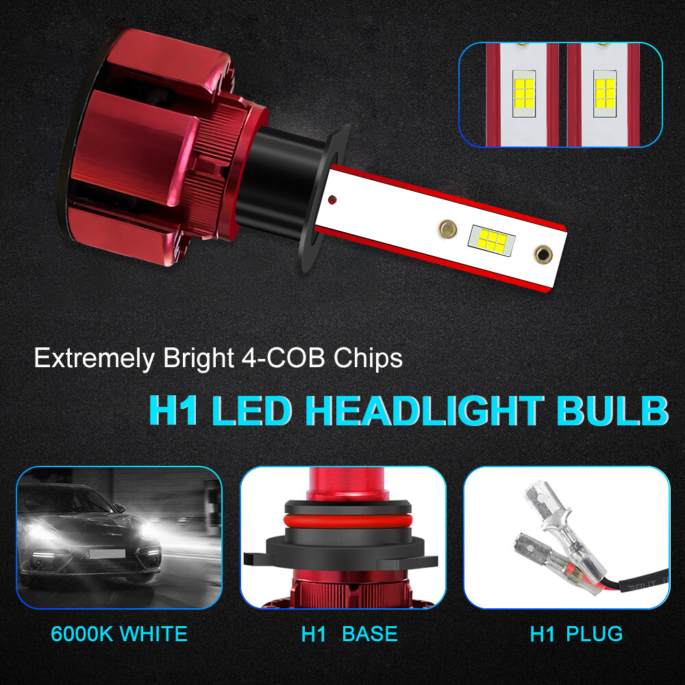 2Pcs NEW CSP LED Headlight Bulbs Super power combo For BMW E30 E34 E24 E36 E38