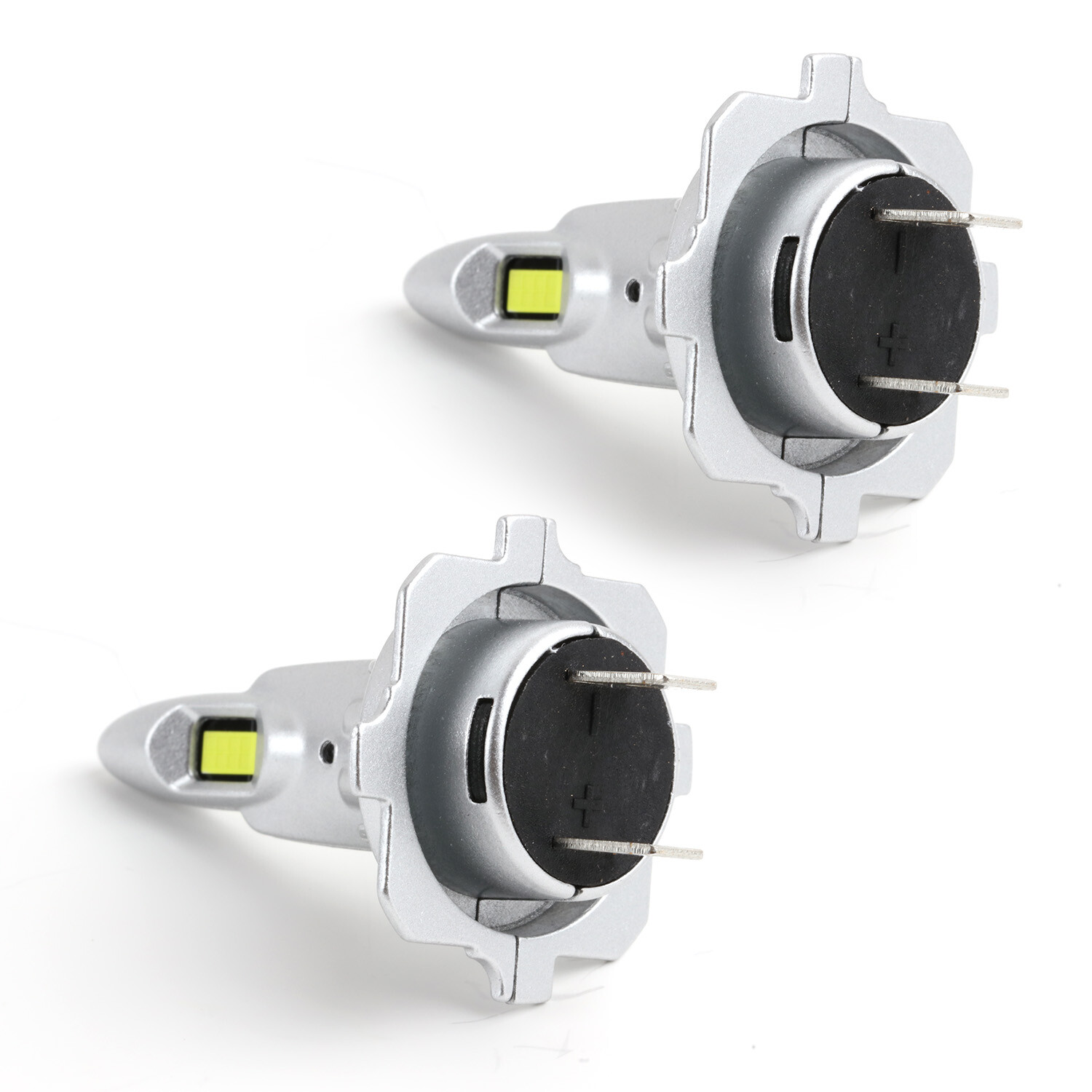 2X H7 CSP LED Headlight Bulb Kit High Low Beam 6000K Super White 12000LM Canbus