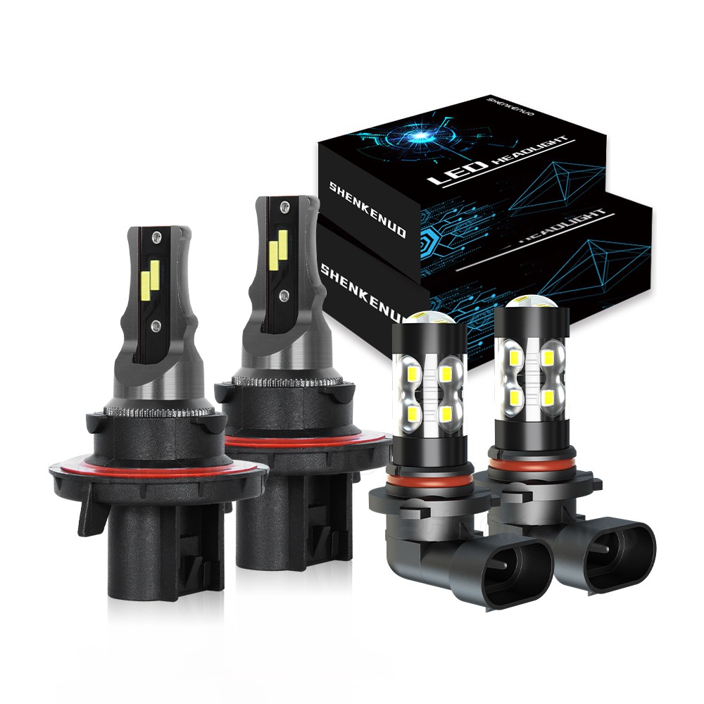 H13/9008 9145 LED Headlight Fog Light Bulbs For RAM 1500 2500 3500 2011-2012