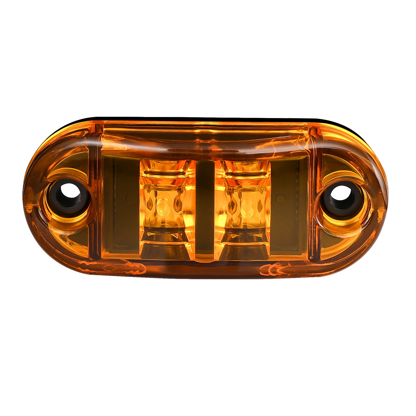 20Pcs LED Sealed Side Marker Clearance Lights Amber SAE DOT For Trailer Truck RV