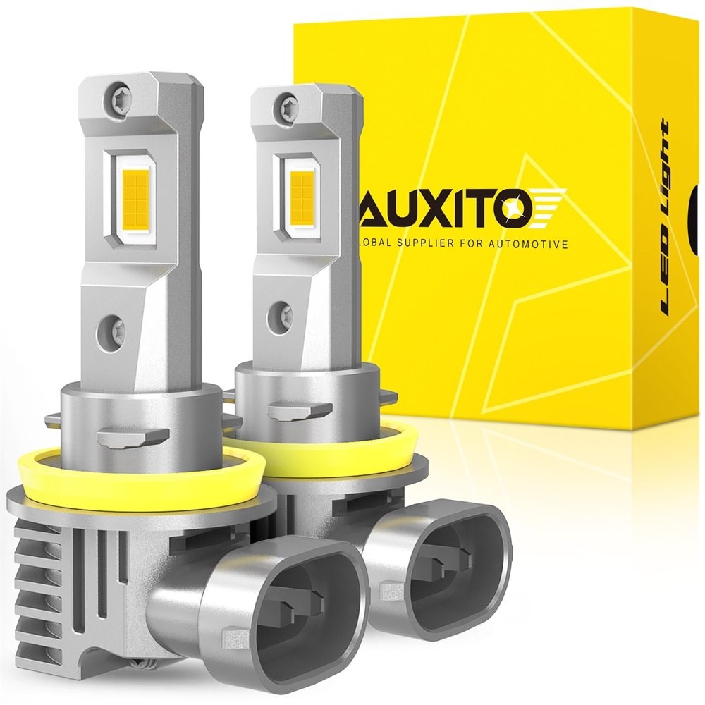 AUXITO H8 / H11 LED Headlight Bulbs 3000K Amber Yellow Super Bright Non-polarity
