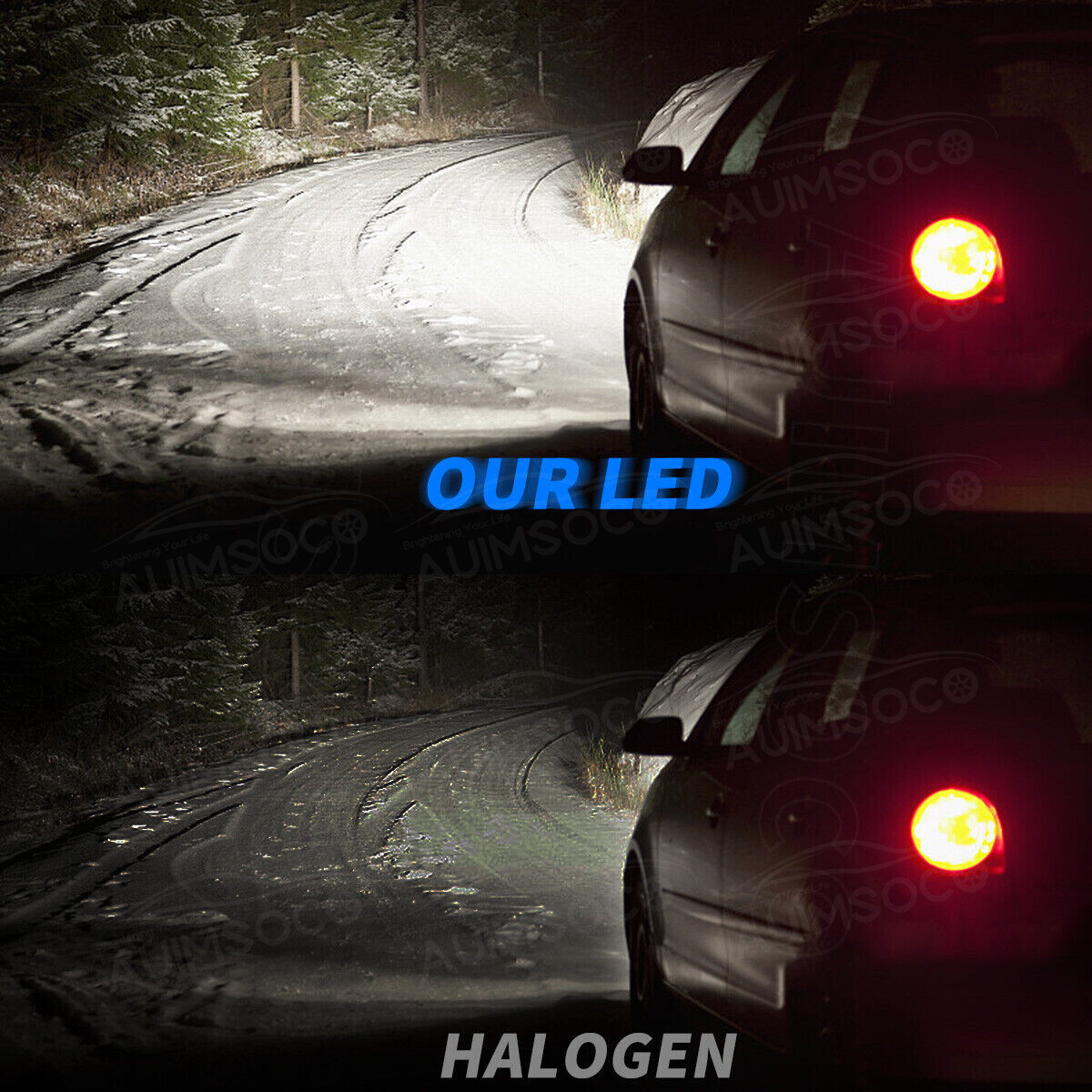 Headlights For Yamaha YZF R1 2001 2002 2003 R6 1999-2002 100W 6000K LED H4 9003