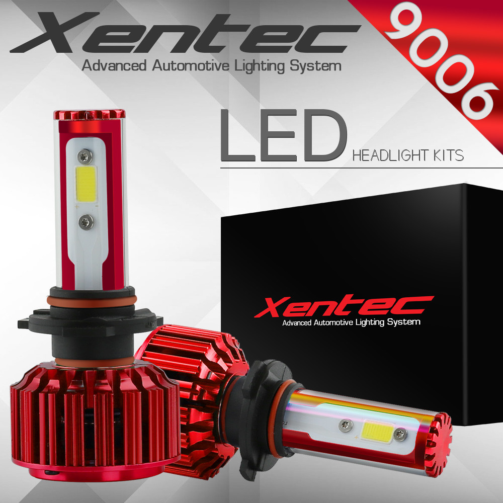White 9006 HB4 HB4U LED 6500K Low Beam Bulb 252W 25200LM Headlight Kit Xentec