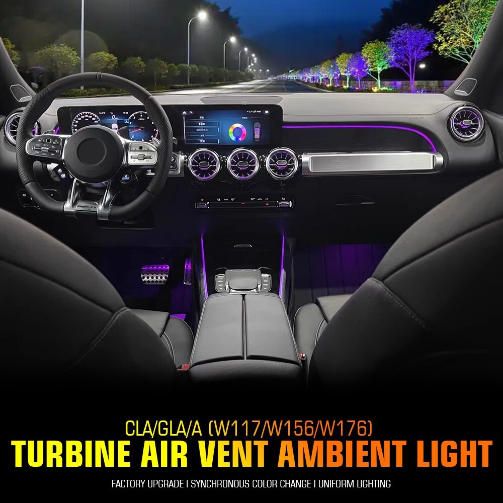 LED Air Vent Ambient Light For Mercedes Benz W117 CLA180 CLA200 CLA250 CLA45 5pc