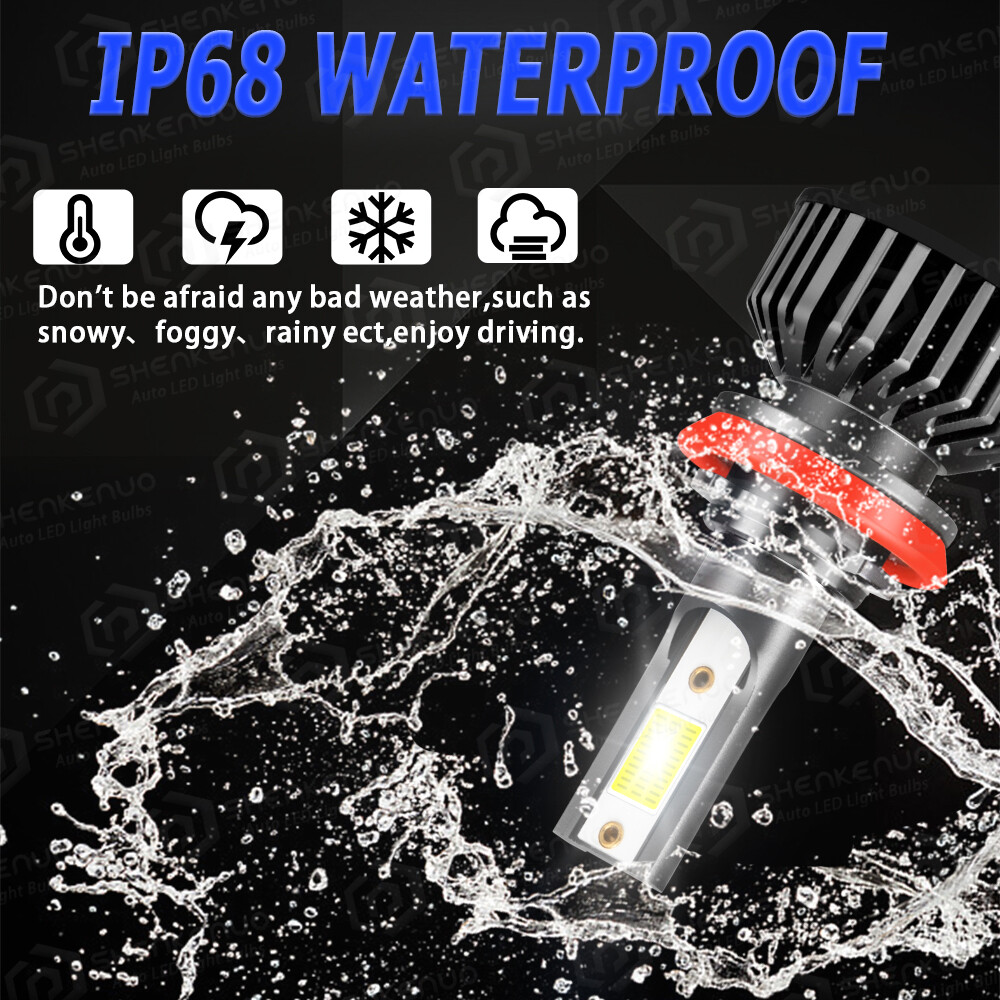 H7 H11 LED Headlights High Low Beam Conversion Kit 6000LM Bright White Bulb 4Pcs