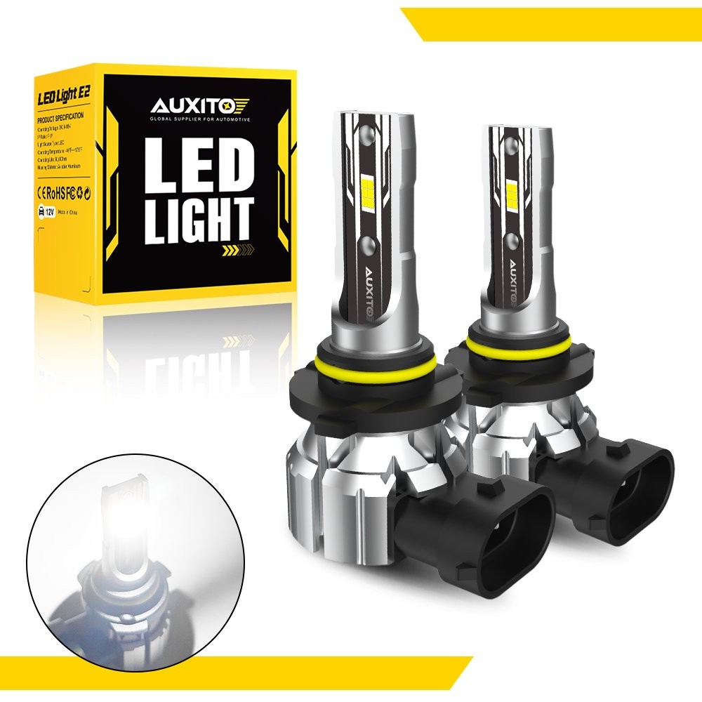 9006 E2 HB4 Series Headlight LED Bulbs Low Beam White Kit Bright AUXITO 2/4X