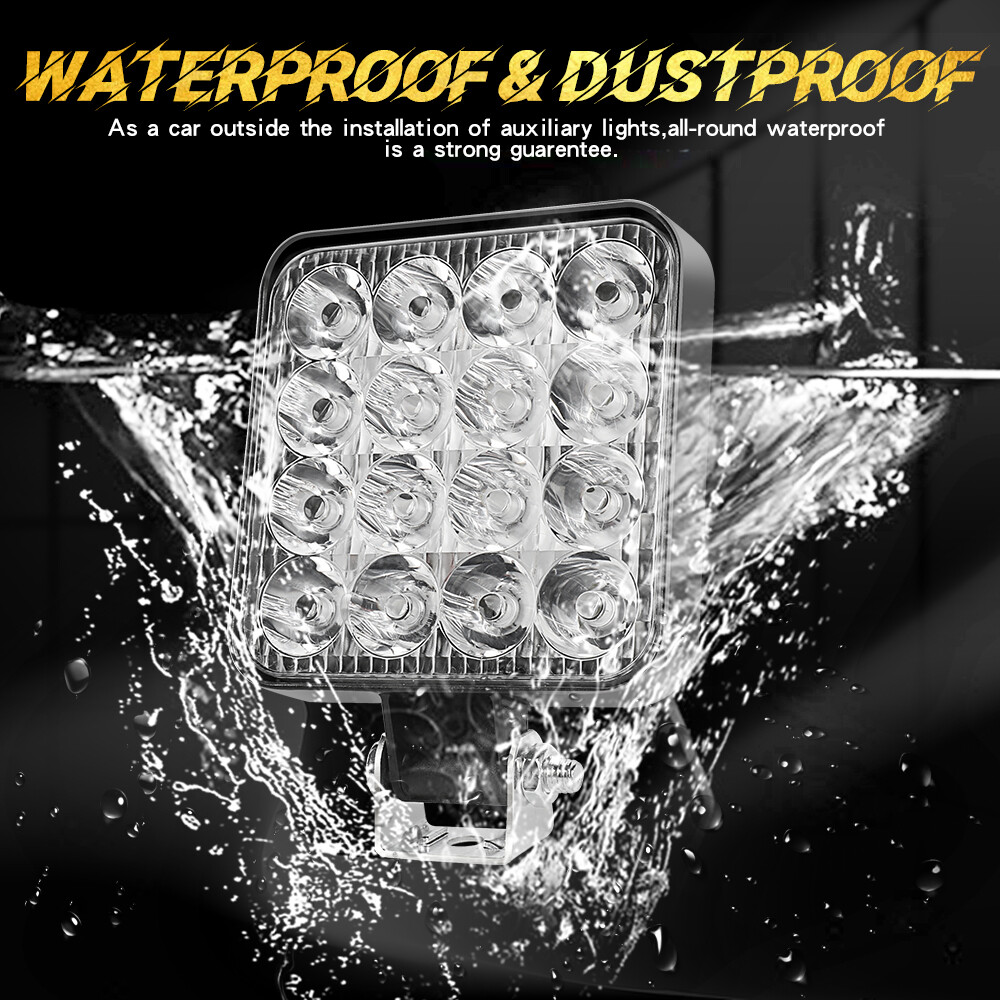 4Pack 4“ inch 48W LED Work Light Bar Spot Flood Pods Off Road Truck Fog Lights