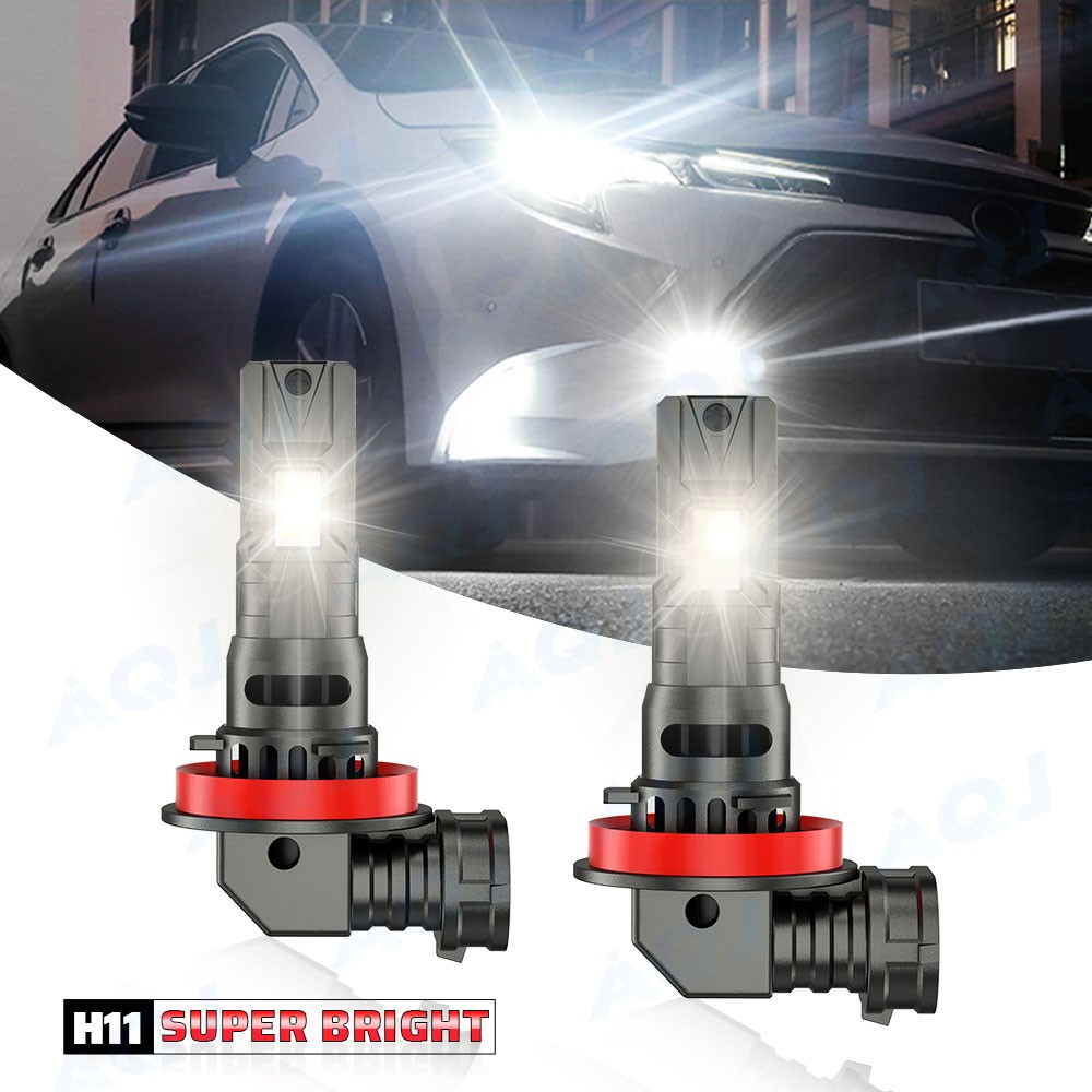 9005+H11 LED Headlight Super Bright Bulbs Kit 10000k White High/Low Beam 4x