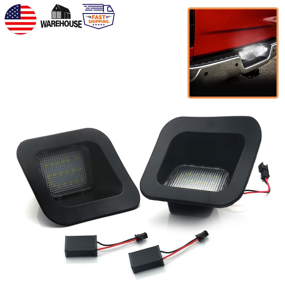 For Dodge RAM 1500 2002-2018 Vehicle Rear 18 LED Number License Plate Light 2PC