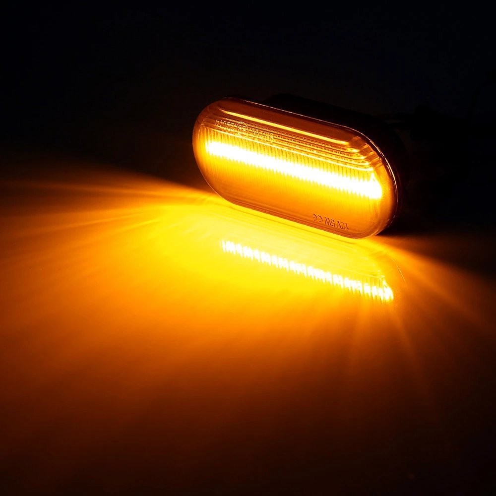 1/2Set Smoke Lens Marker Side LED Light Lamp For Housings 1999-2004 Volkswagen M