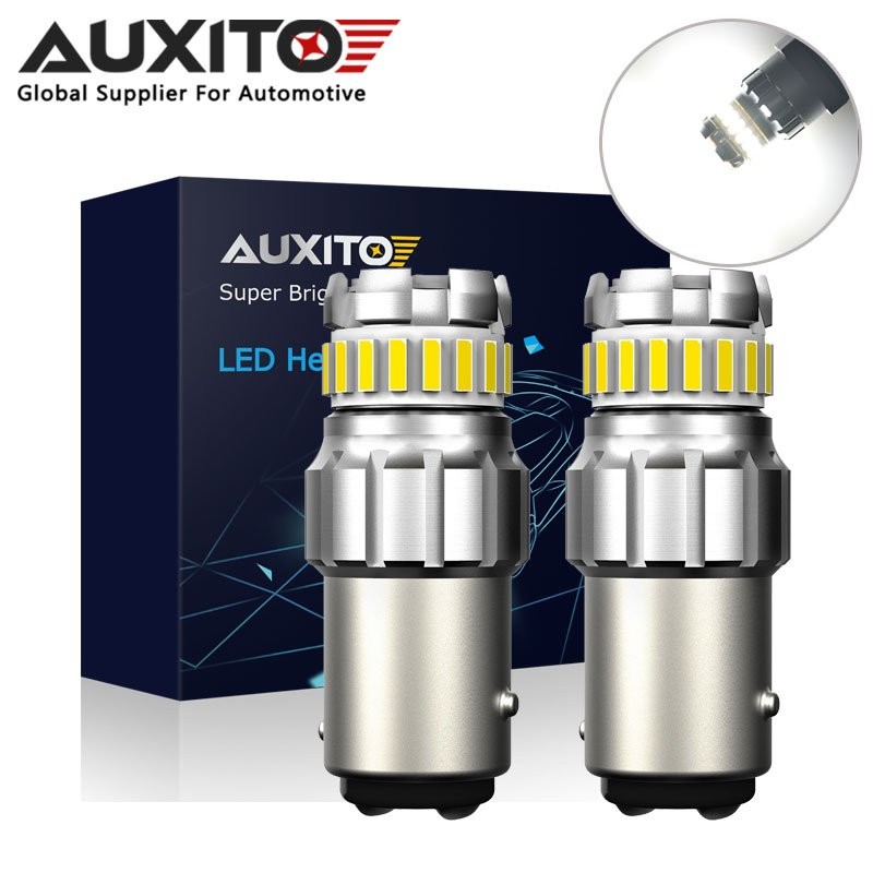 AUXITO 1157 2057 LED Turn Signal Brake Reverse Parking Light Bulb White 2F