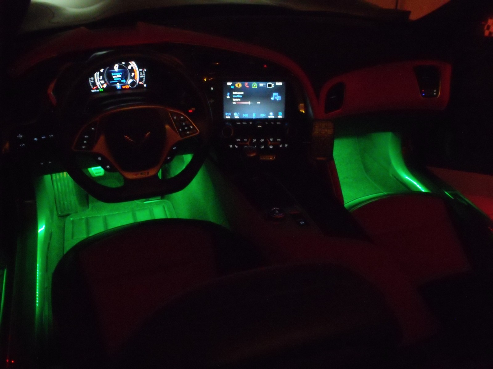 C8 CORVETTE FOOTWELL LED LIGHTING KIT , PLUG N PLAY
