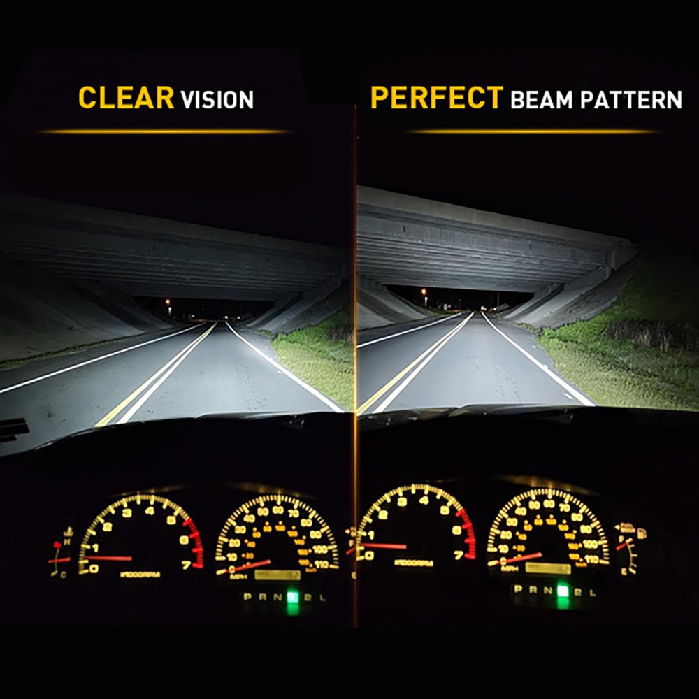 AUXITO 9005/HB3+H11/H8/H9 LED Headlight Bulbs Combo 6500K White 1:1 Mini Size