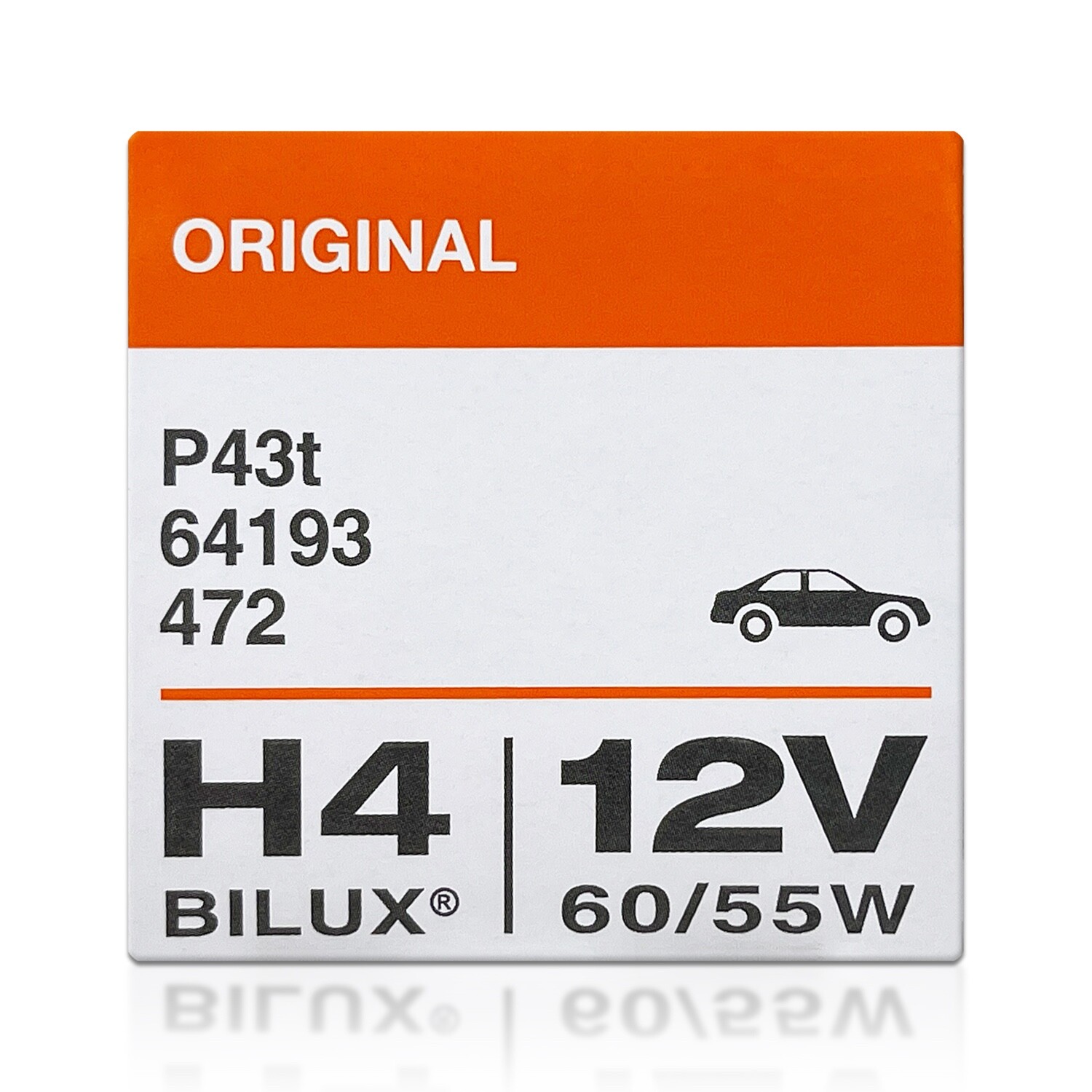 Osram 9003 H4 BILUX Original Standard Halogen Headlight Bulbs 64193 | Pack of 2