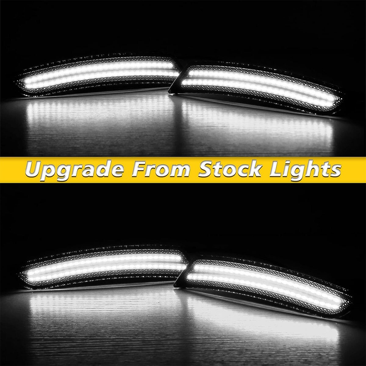 4PC Full LED Side Marker Lights Front Rear for Chevy Camaro 2016-23 LS LT SS ZL1