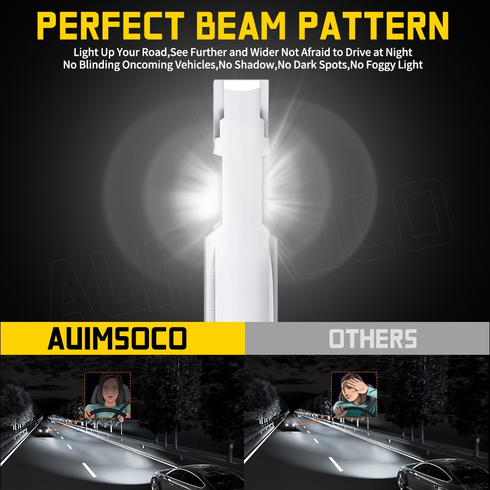2X NEW CSP LED Headlight Bulbs Super power combo For BMW E30 E34 E24 E36 E38