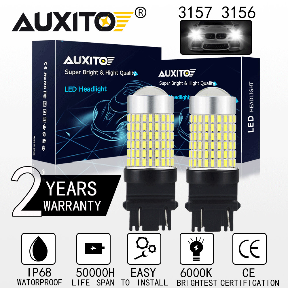 Xenon White 3157 3156 144SMD High Power Reverse Backup LED Daytime RunningLight
