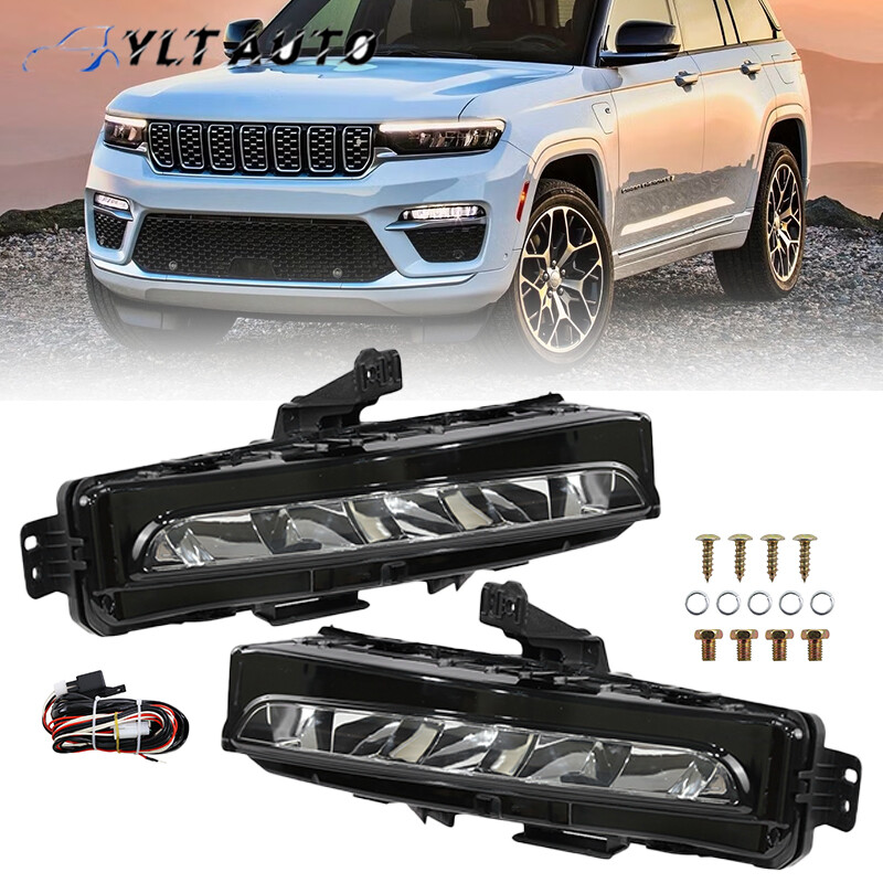 For 2022-2024 Jeep Grand Cherokee w/ Three-Row LED Fog Lights Lamps Left&Right