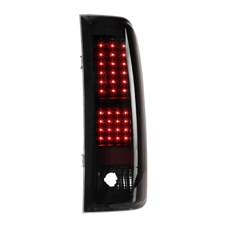 For 2007-2014 Chevy Silverado 1500 2500 LED Tail Lights Black Smoke Rear Lamps
