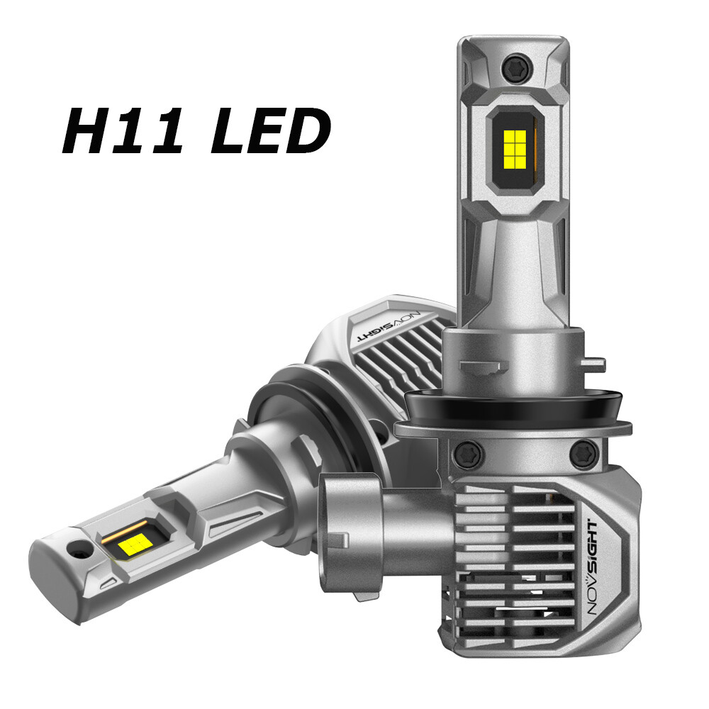 NOVSIGHT H11 LED Headlight Bulbs High Low Beam Lamp Conversion Kit 100W 6500K 2x