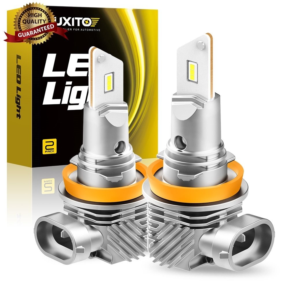2X H11/H8/H9 LED Headlight Bulbs 500% High Brightness 6000K White Plug and Play