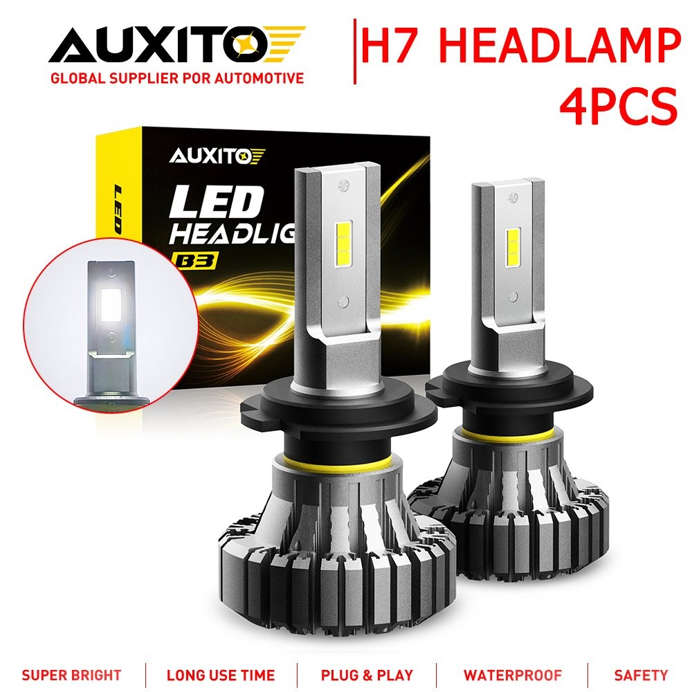 CANBUS Bright White LED H7 High Low Headlight Headlamps Beam Replace Halogen X4