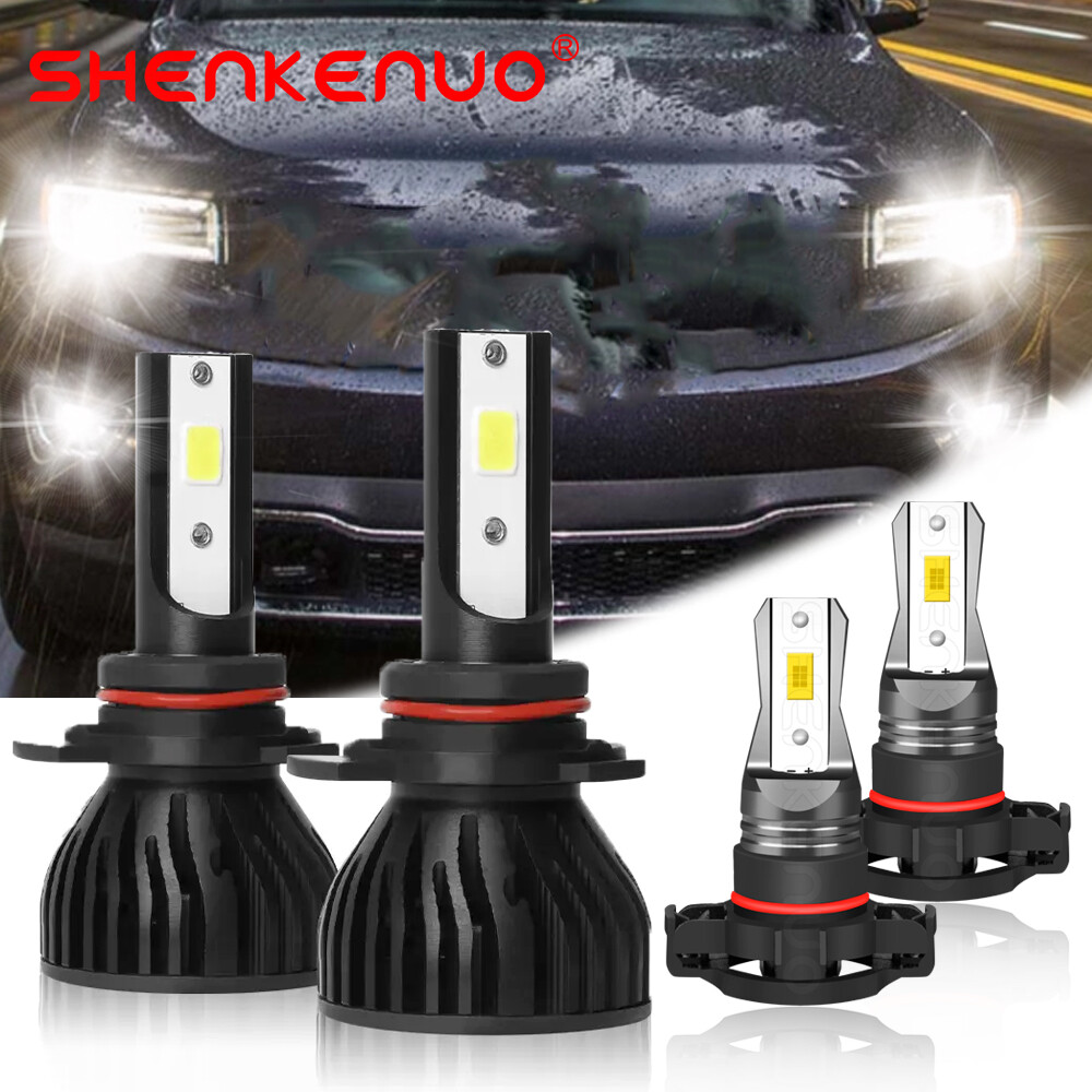 For 2016 Jeep Cherokee Latitude Sport Utility LED Headlight Hi/Lo Fog Light Bulb