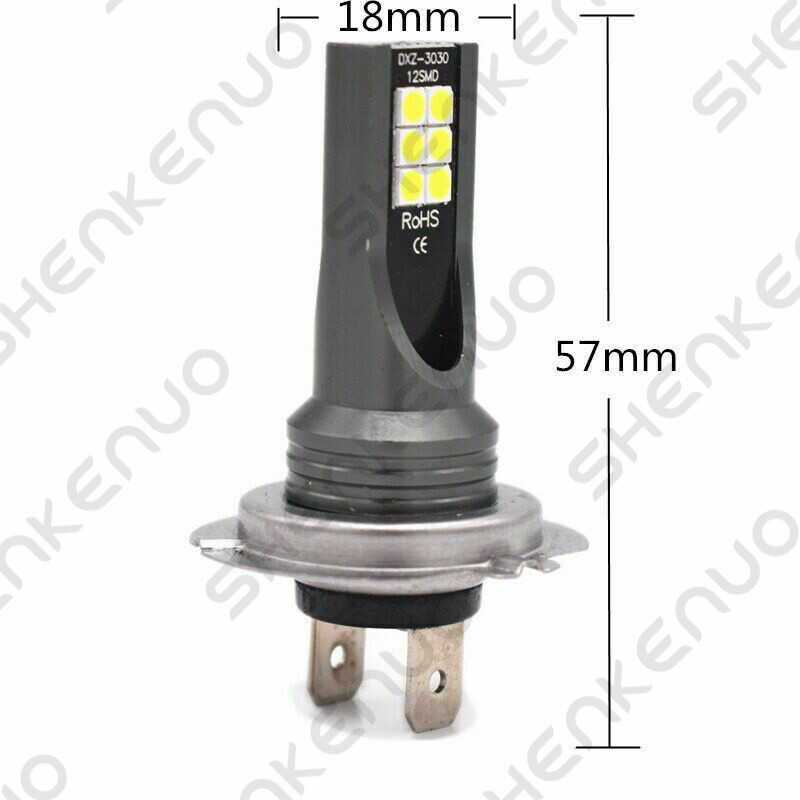 NEW CSP H7 6000K Super White 9000LM LED Headlight Bulbs Kit High Low Beam