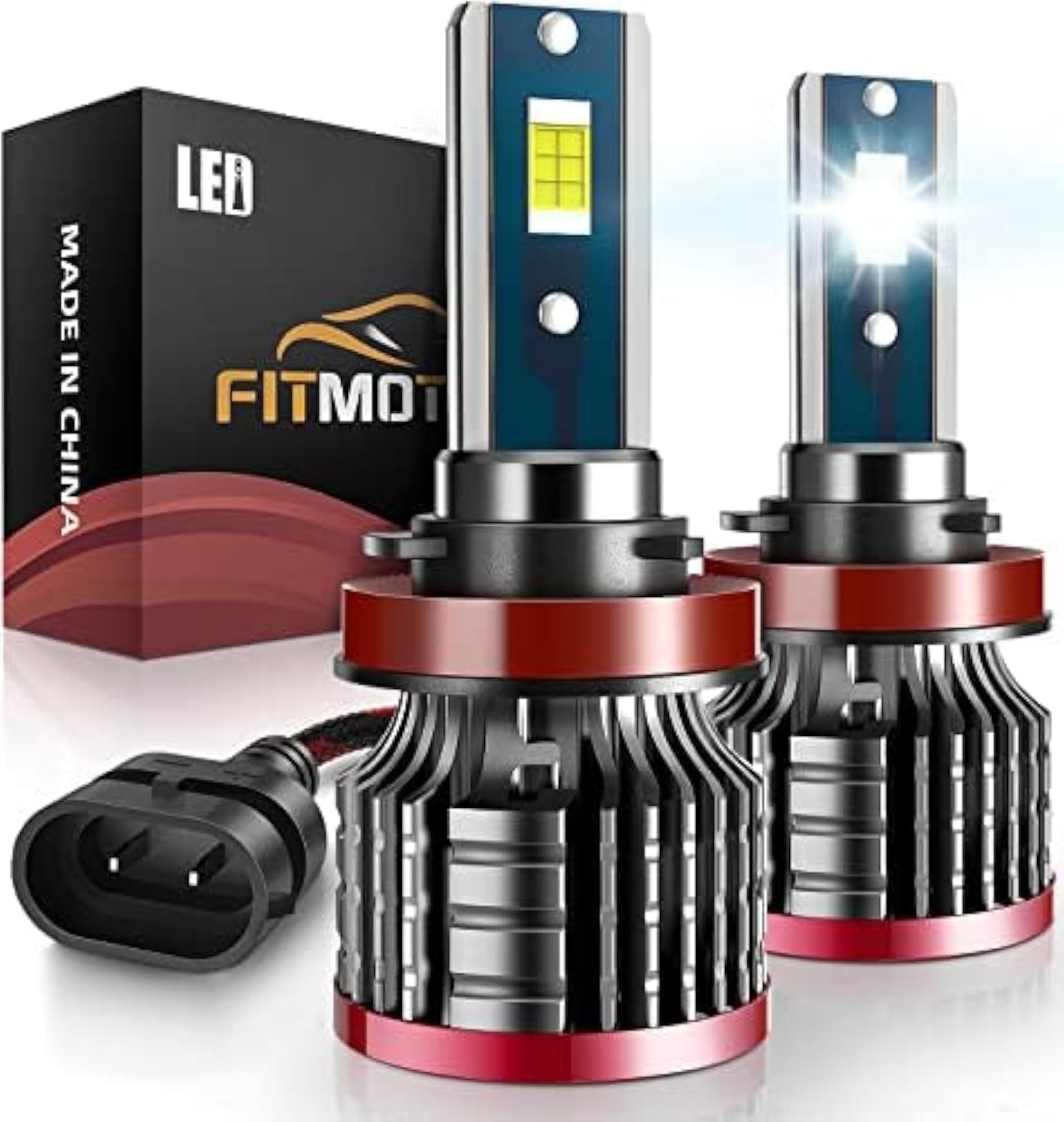 H11/H8/H9 Bulbs,80W 16000 Lumens Bright,6500K Cool White Fog Light Halogen Re…
