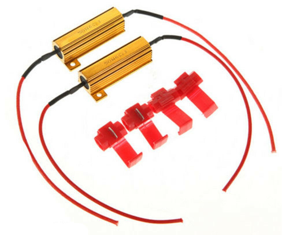 3157 50W Resistor for LED Turn Signal Light Blinker Hyper Flashing Error Code US