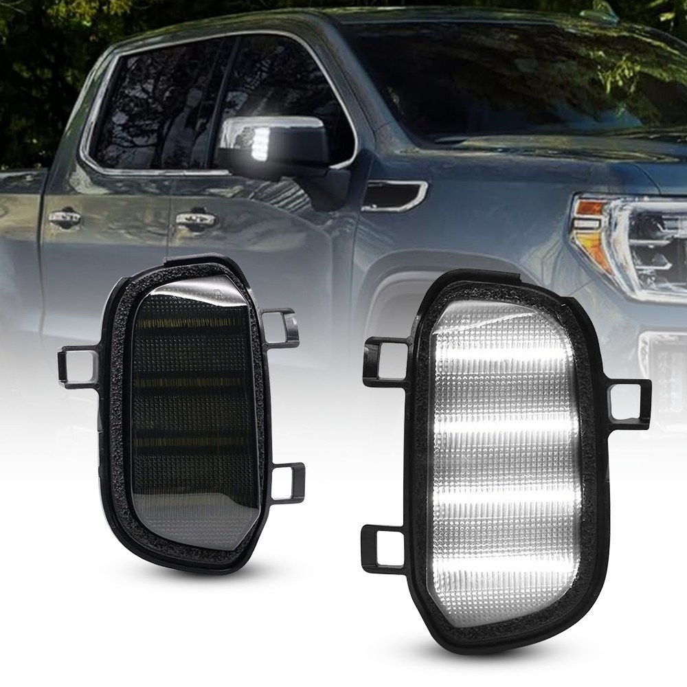 LED Side Mirror Light Puddle Lamp For Chevy GMC Silverado Sierra 1500 2019-2021