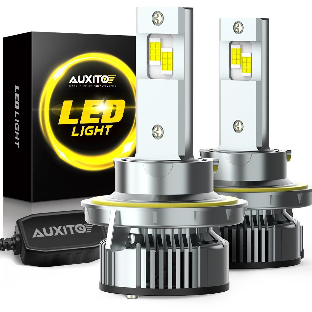 9008 H13 LED Headlight Bulbs 6500K Cool White 24000LM 1:1 Size Y19 Series 1-5SET