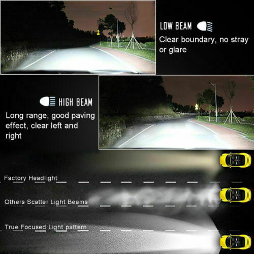 FOR HONDA RANCHER FOREMAN HIGH POWER HEADLIGHT LED LIGHT BULBS 6000K 100W 2400LM