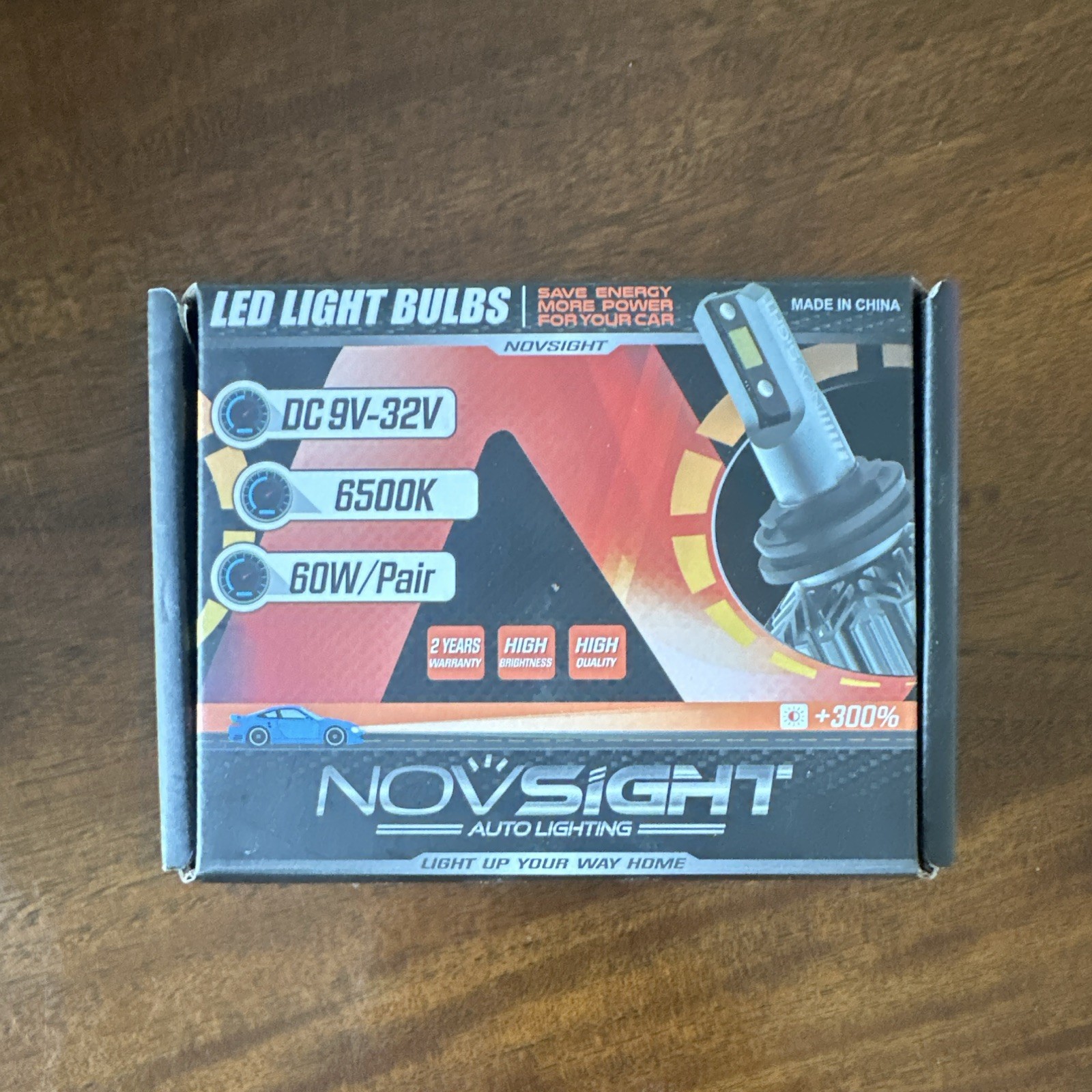 NovSight LED Light Bulbs DC 9V-32V 6500k IP68