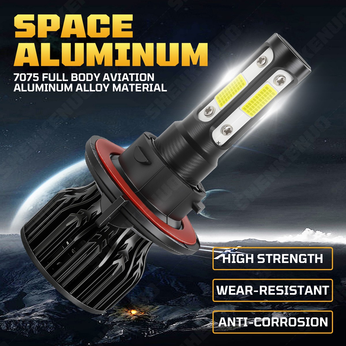 For Ford Expedition 2007-2014 10000K LED Headlight Hi-Lo Beam & Fog Lamp Bulbs