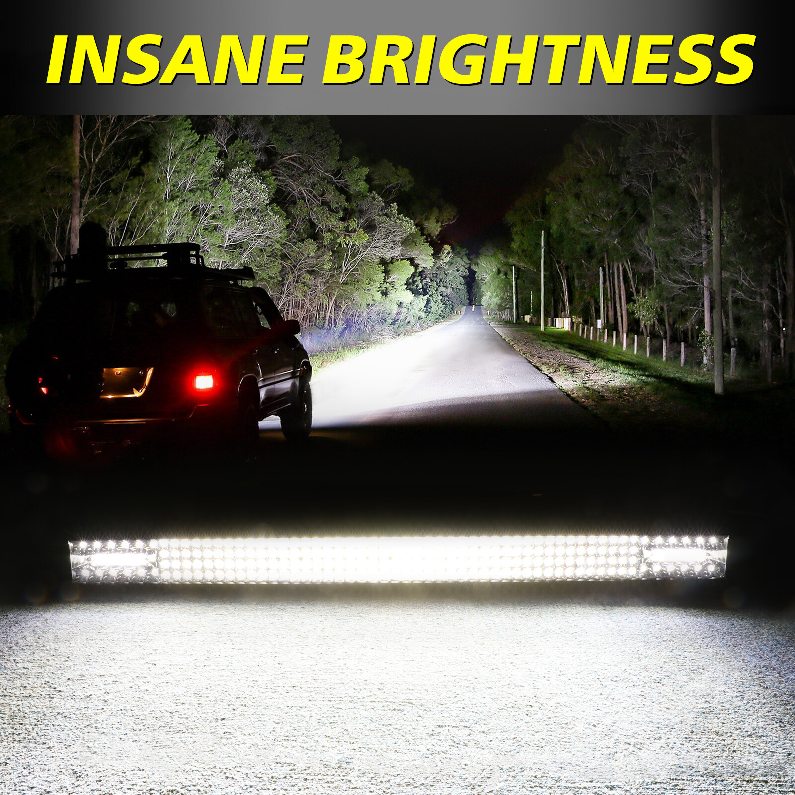 20″30″40″54″ LED Work Light Bar Driving Truck ATV Offroad For Jeep Wrangler JK