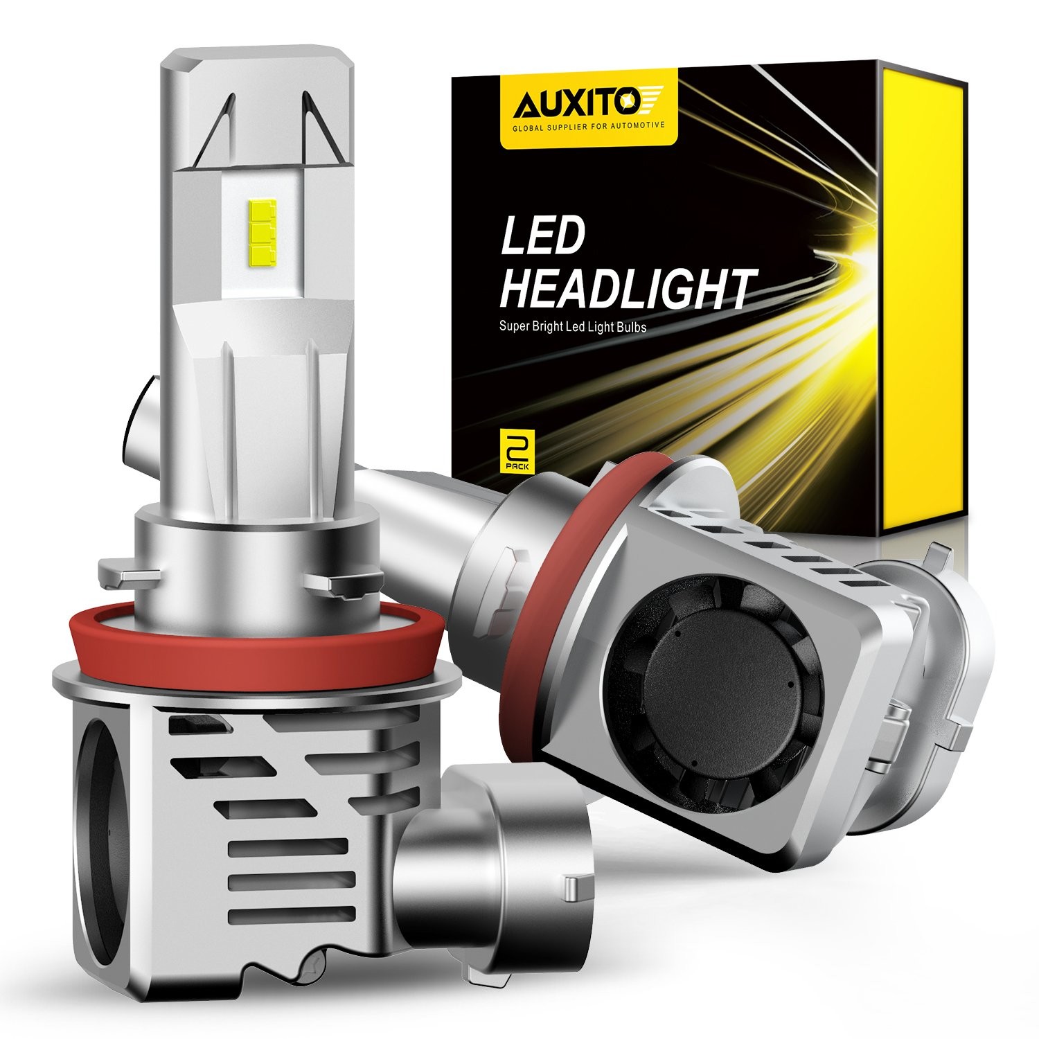 4x H8 9005 LED Headlight Combo White High/Low Beam 60000lm 6500K New