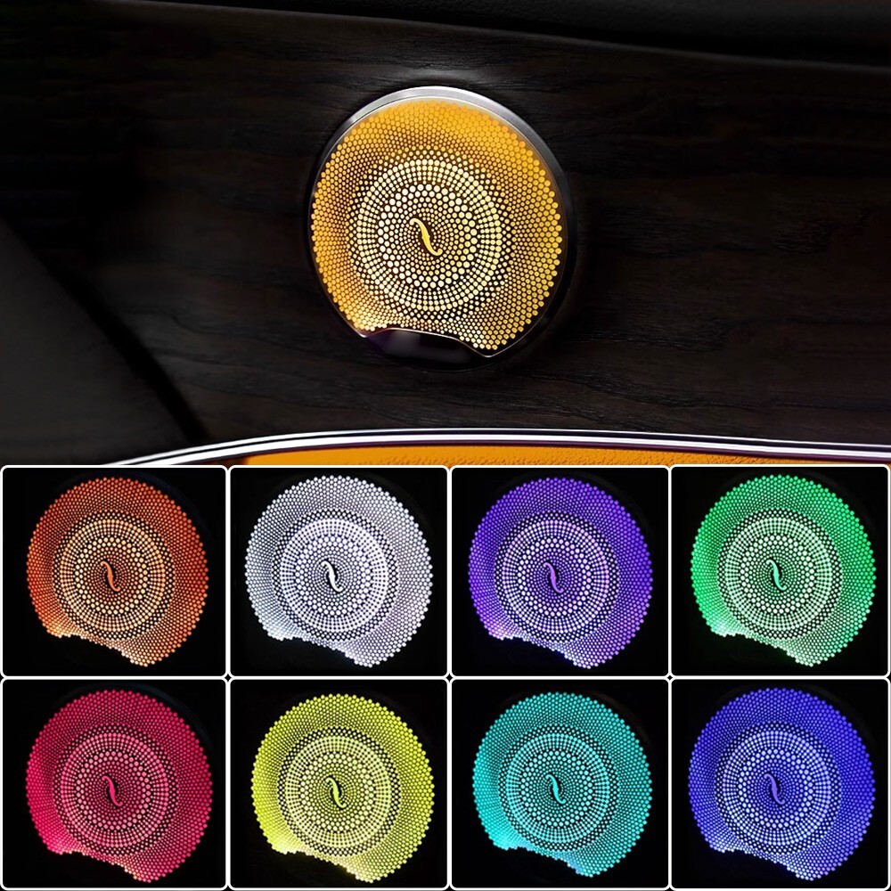 64 Color LED Speaker Cover Ambient Light For Mercedes Benz W205 w222 W464 W213