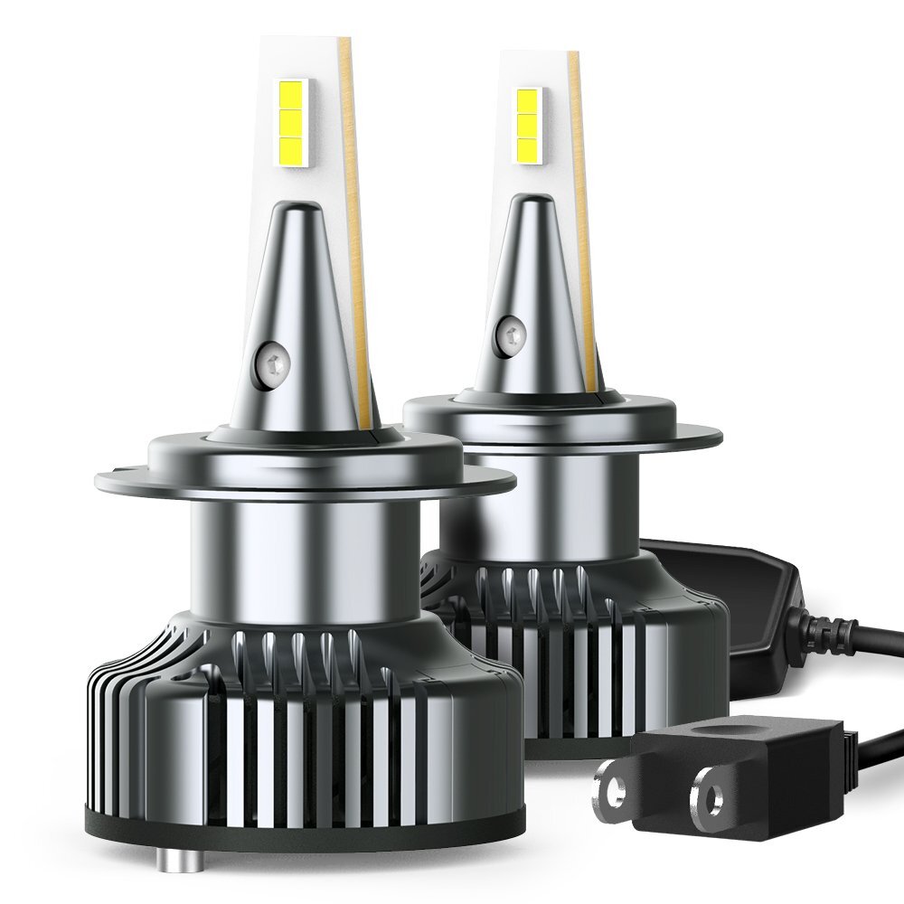 AUXITO H7 LED Headlight Lamps 360° View High Low Beam 16000LM 6500K Bulbs Canbus