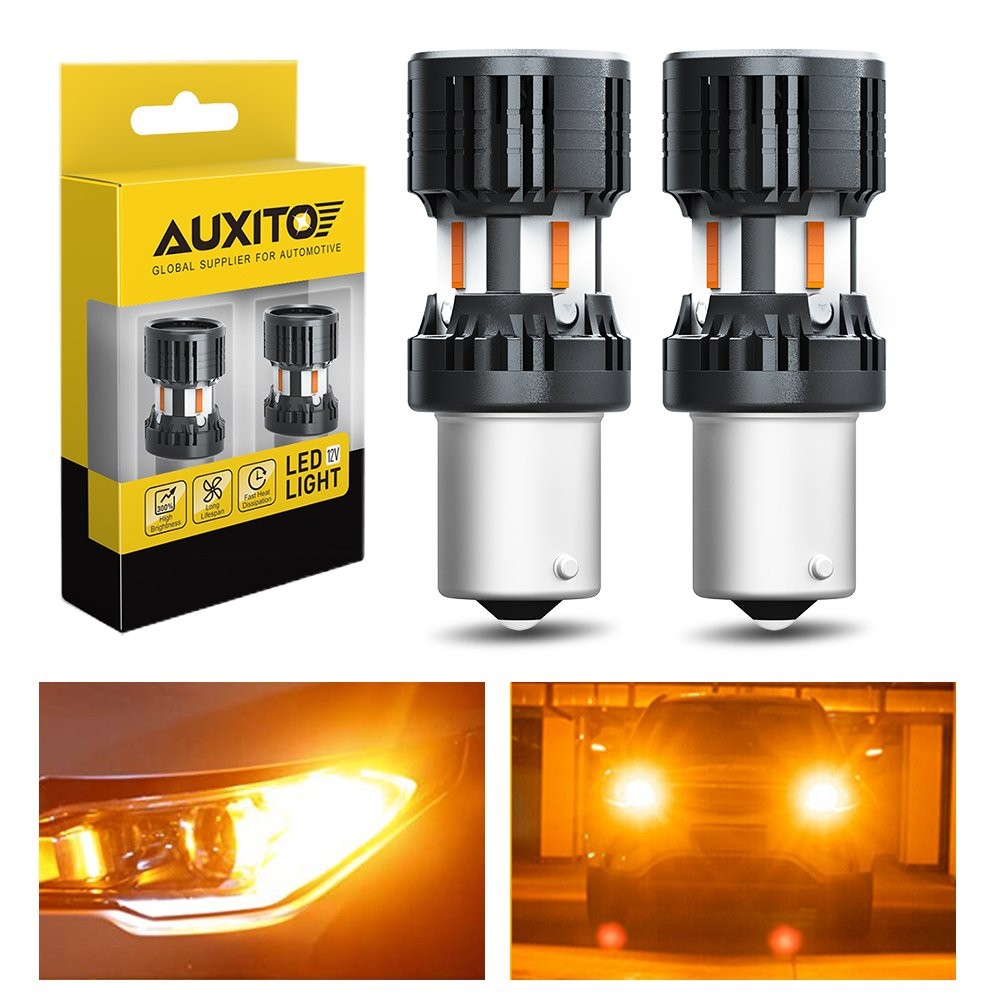 BAU15S 7507 LED Turn Signal Light Amber Canbus Bulb Error Free Yellow 2/10x