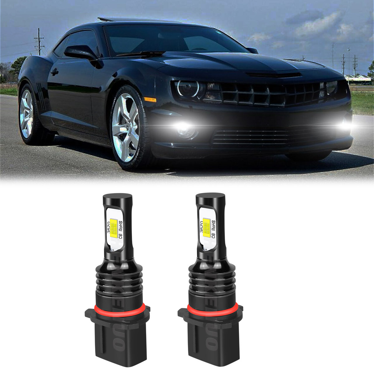 Super White P13W LED Bulbs For 10-13 Chevy Camaro Daytime Running Light DRL SMD