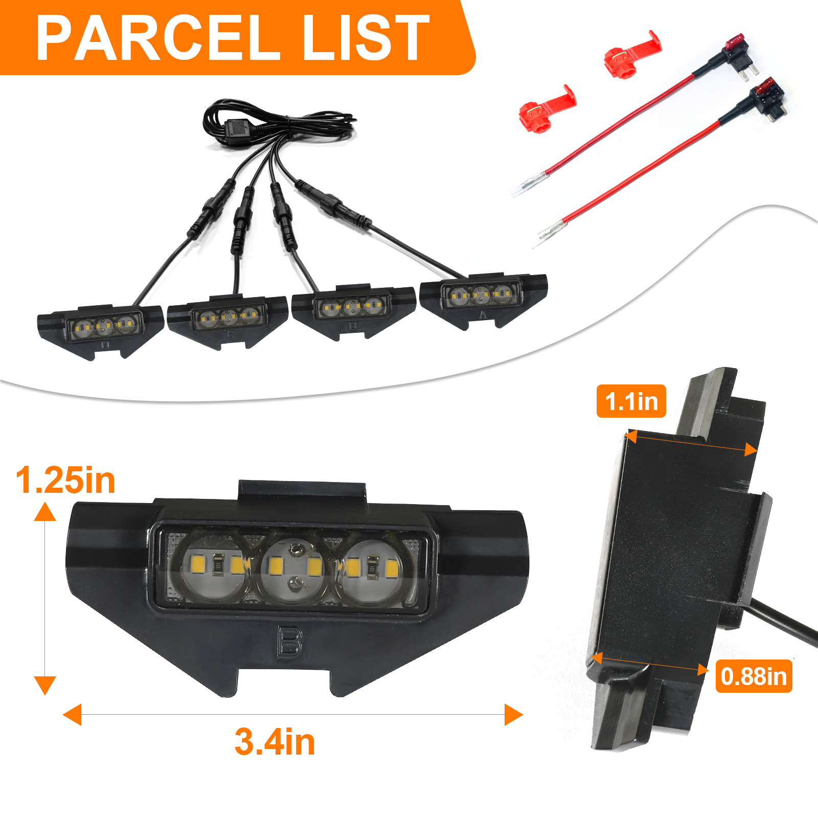 Led Grill Lights for 2022 2023 2024 Nissan Frontier Raptor Lights S SV Pro4x OEM