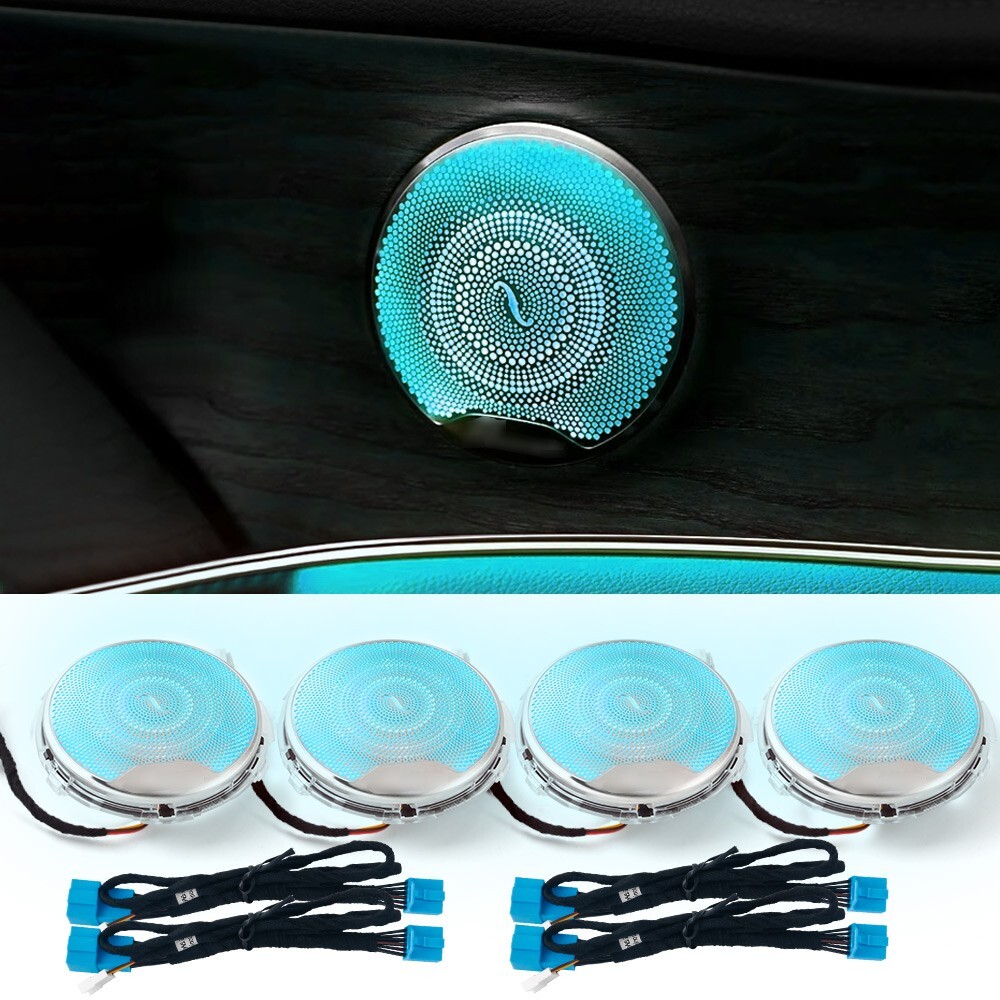 64 Color LED Speaker Cover Ambient Light For Mercedes Benz W205 w222 W464 W213