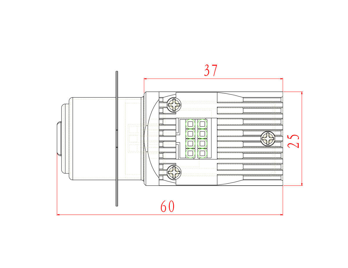White premium 12 & 24V LED Headlamp – BPF DC P36D base