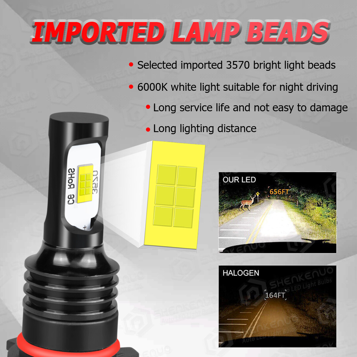 Super White P13W LED Bulbs For 10-13 Chevy Camaro Daytime Running Light DRL SMD