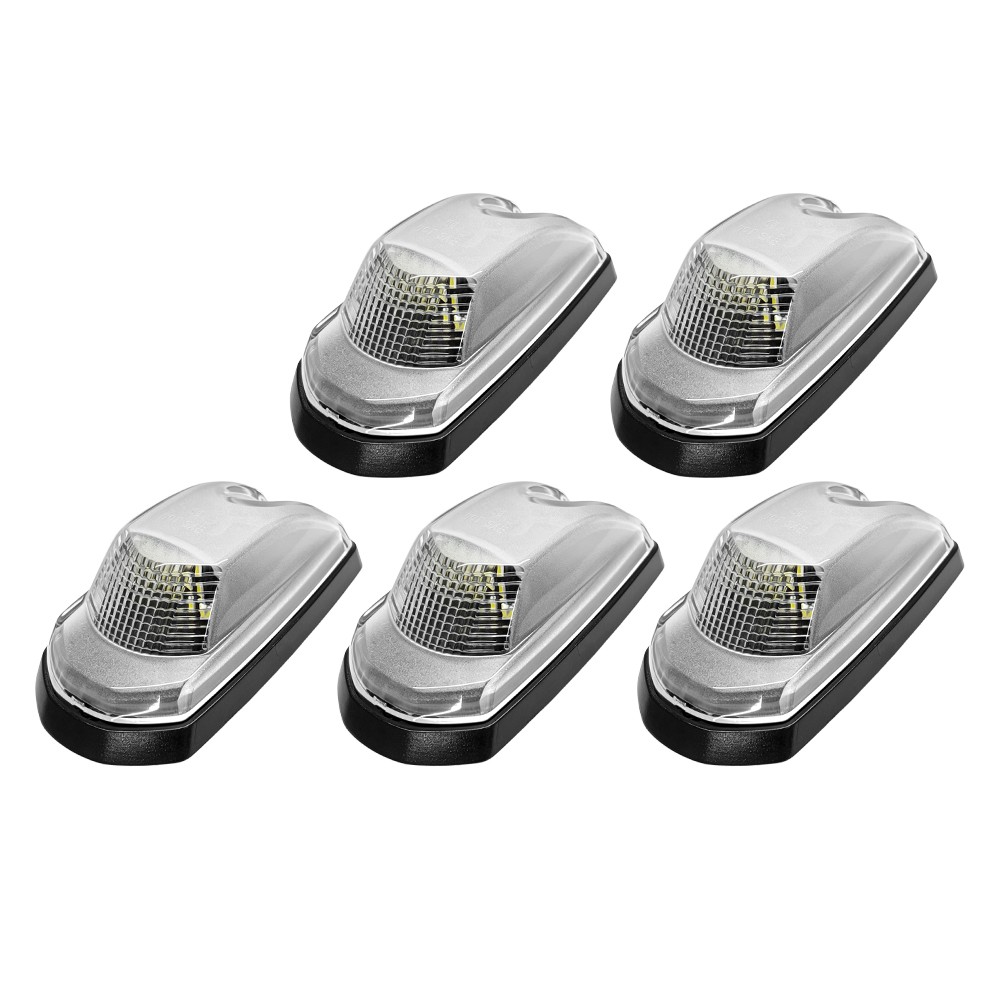 1-10 Set Cab Roof Marker Lamps White LED Clear For 2017-22 Ford F-350 Super Duty