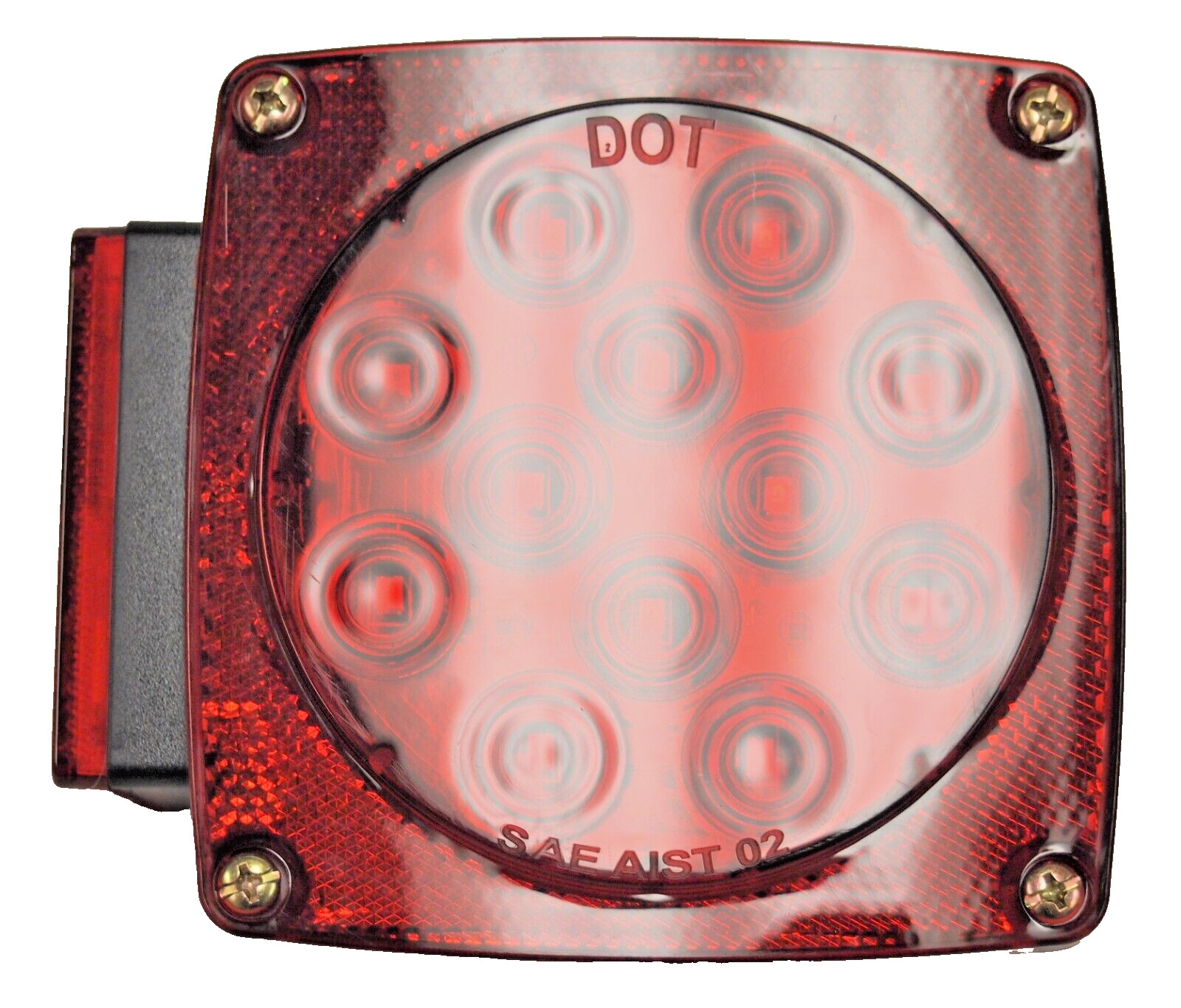 12V LED Trailer Tail Light Multi-Function Submersible Reflectors DOT HTLL-007N
