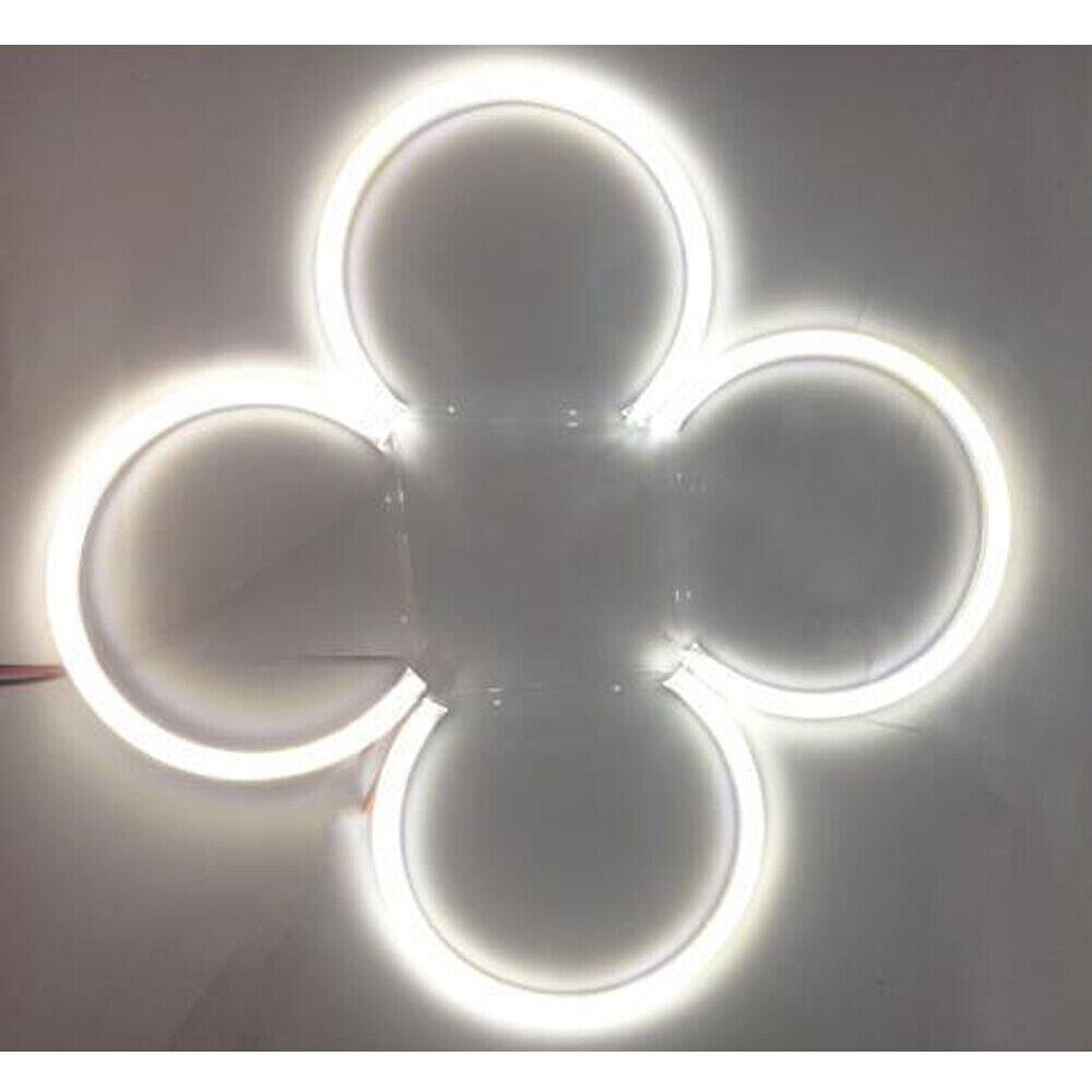 4pcs LED White Angel Eyes Lamp Halo Ring Car Headlight For BMW E36 E38 E39 E46